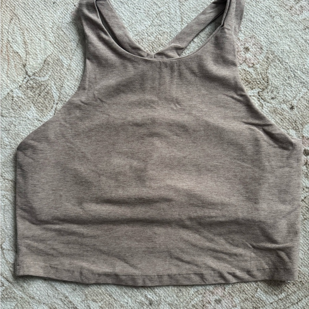 Chai Crop Tank w Built in Shelf Bra